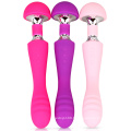 G Spot poussant d&#39;énormes vibrateurs électriques à grande vitesse pour les femmes jouets sexuels long rose en forme de champignon